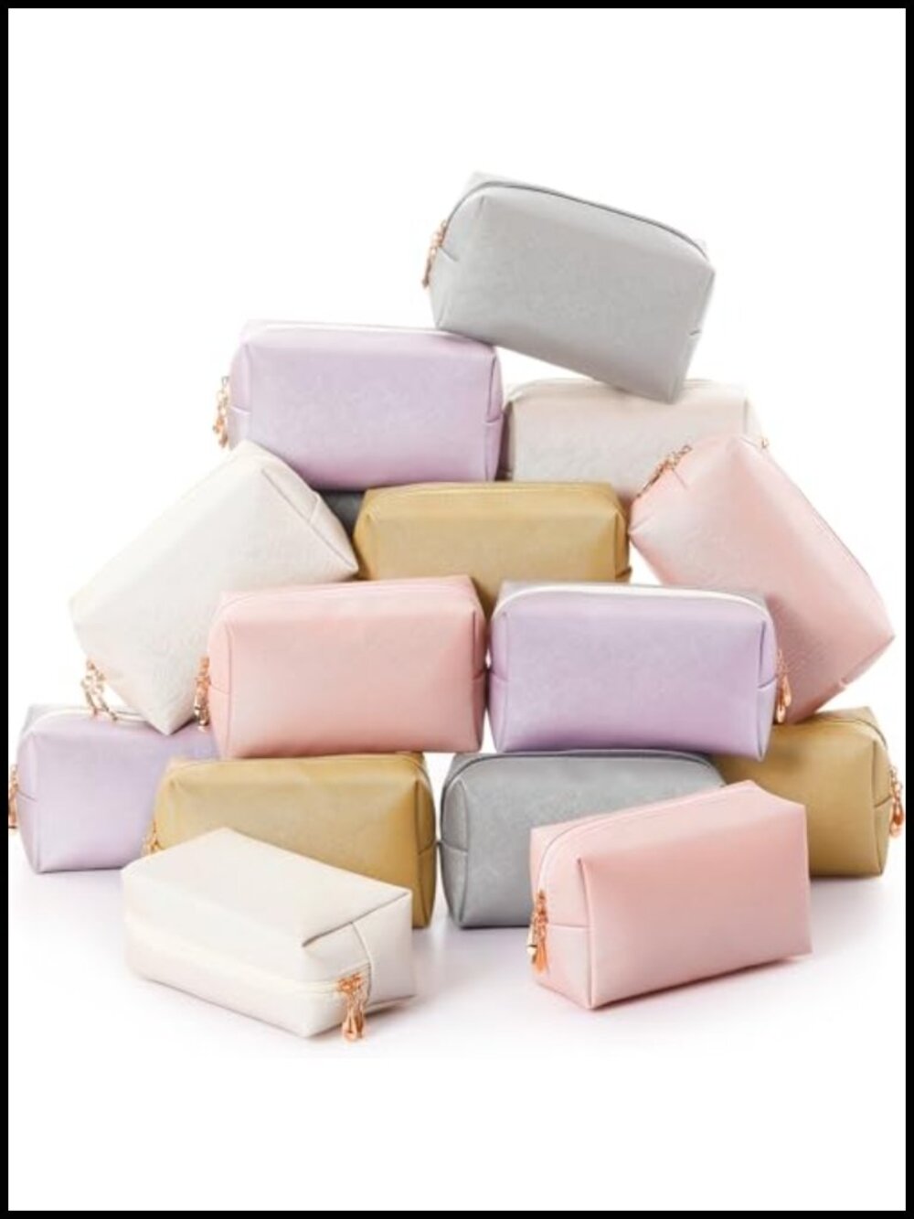 Set of 15 PU Leather Waterproof Travel Toiletry Bags Bulk Gift Organizer